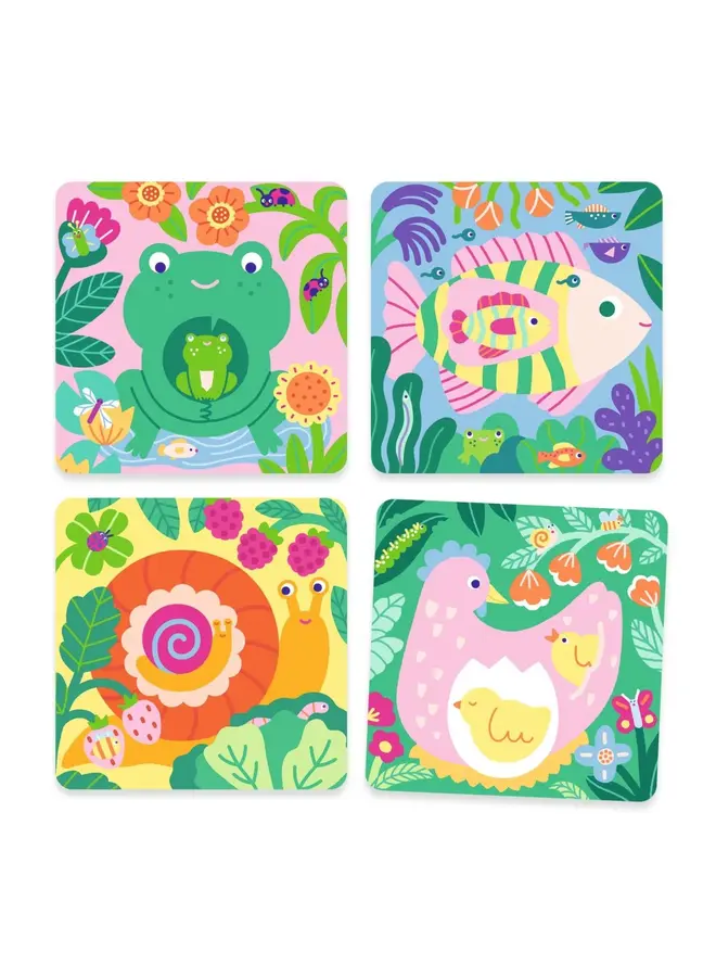 Djeco - Magisch kleuren - Babydieren uit de tuin - DJ00953
