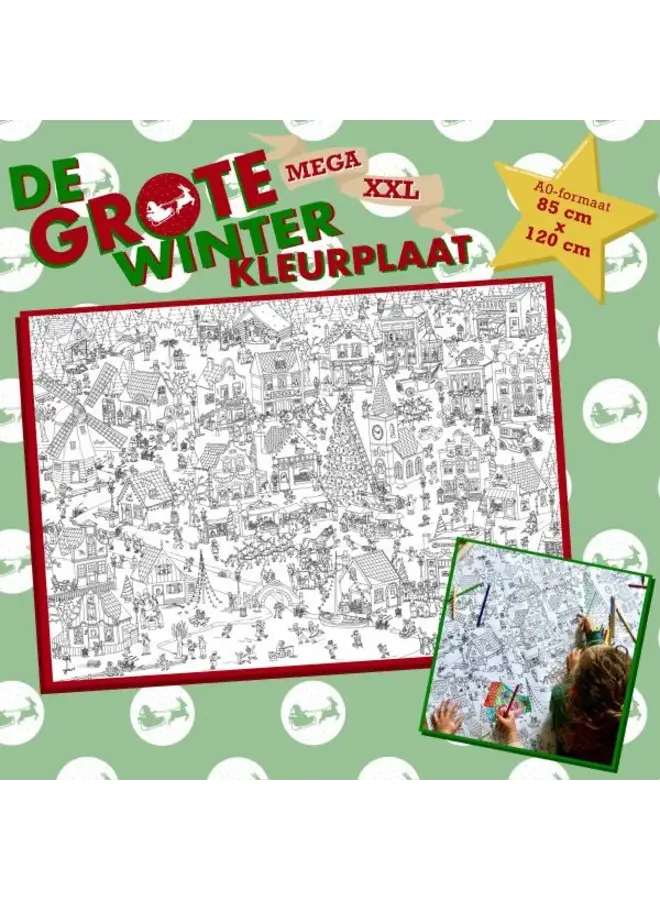 Pepijn Janzen Illustrations - De grote winter kleurplaat