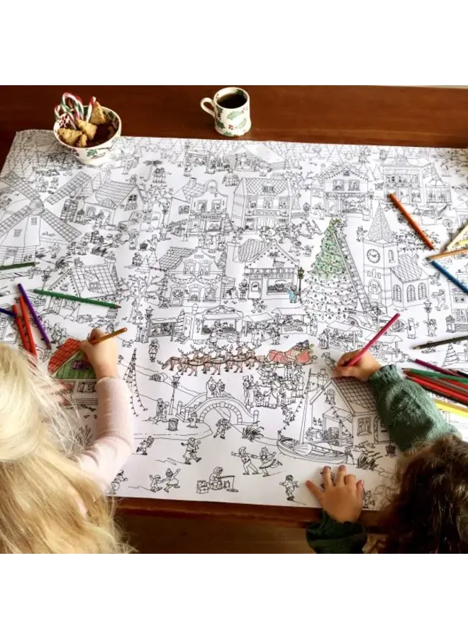 Pepijn Janzen Illustrations - De grote winter kleurplaat