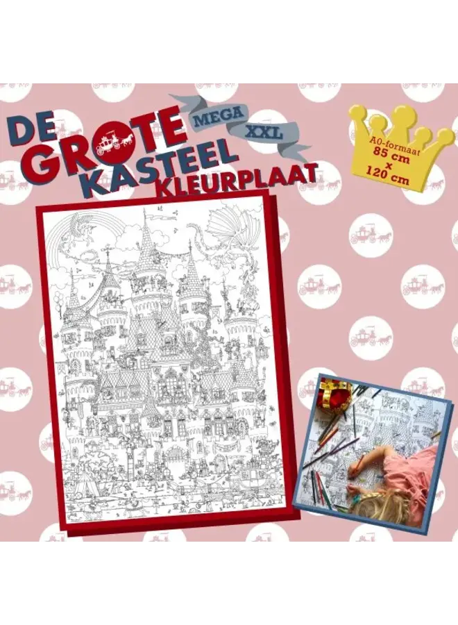 Pepijn Janzen Illustrations - De grote kasteel kleurplaat