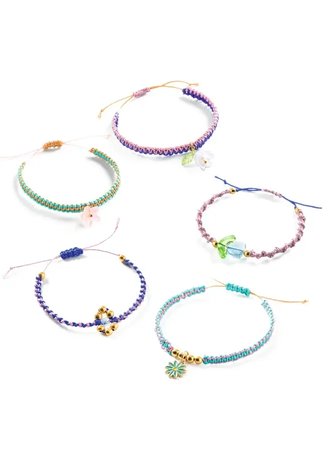 Djeco - Macramé armbanden - Blauw - DJ00036