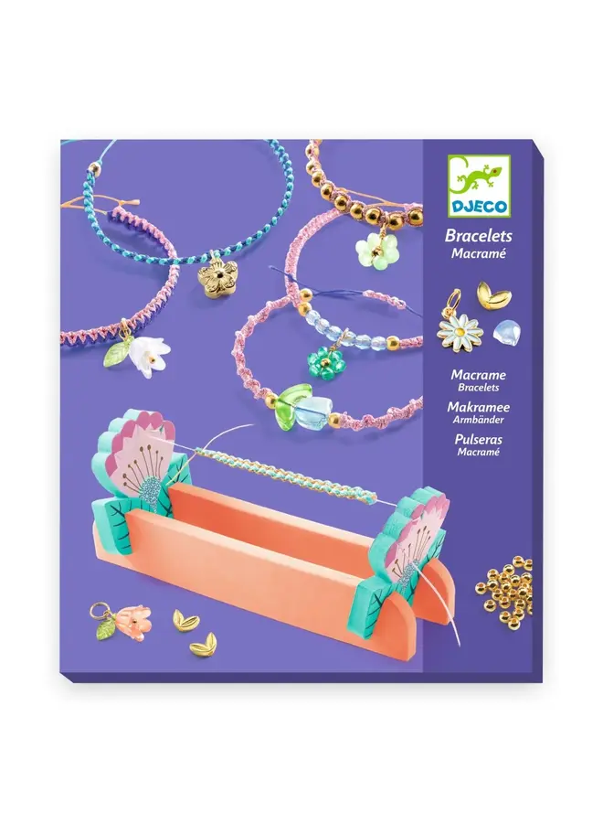 Macramé armbanden - Blauw - DJ00036