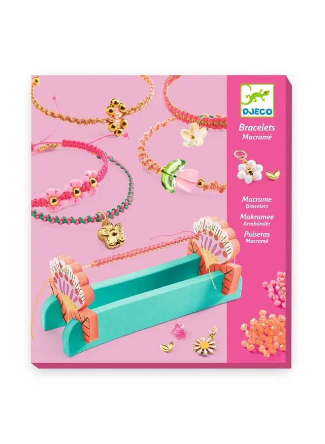 Djeco - Macramé armbanden - Roze - DJ00035