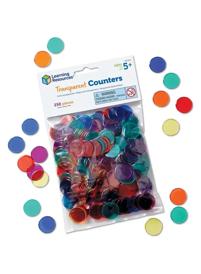 Transparent counters (250 stuks)