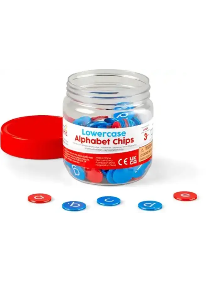 Lowercase alphabet chips (156 stuks)