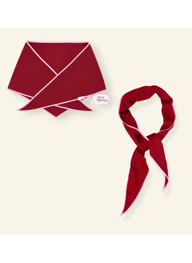 Mable. - Triangle scarf - Burgundy bloom
