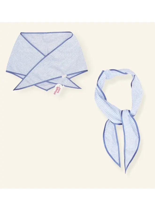 Triangle scarf - Checkered sky