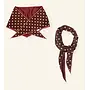 Mable. - Triangle scarf - Choco dots