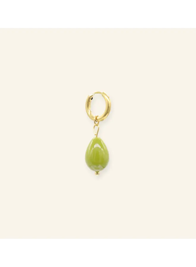 Mable. - Olive treasure oorbel