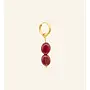 Mable. - Burgundy bloom oorbel