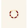Mable. - Burgundy hoop oorbel