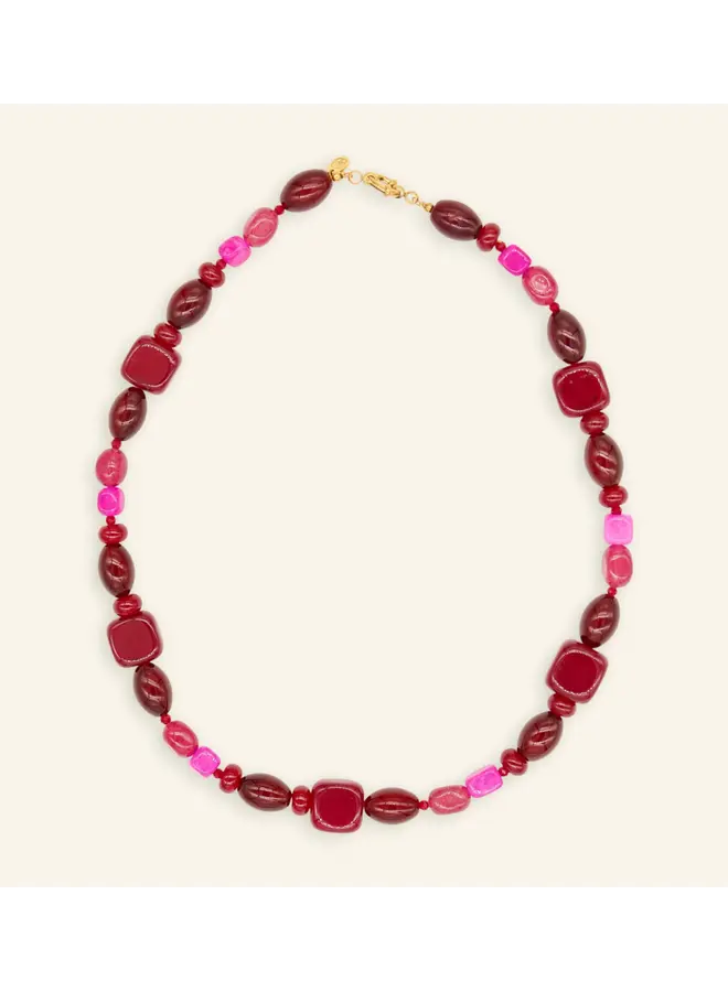 Mable. - Burgundy bloom ketting