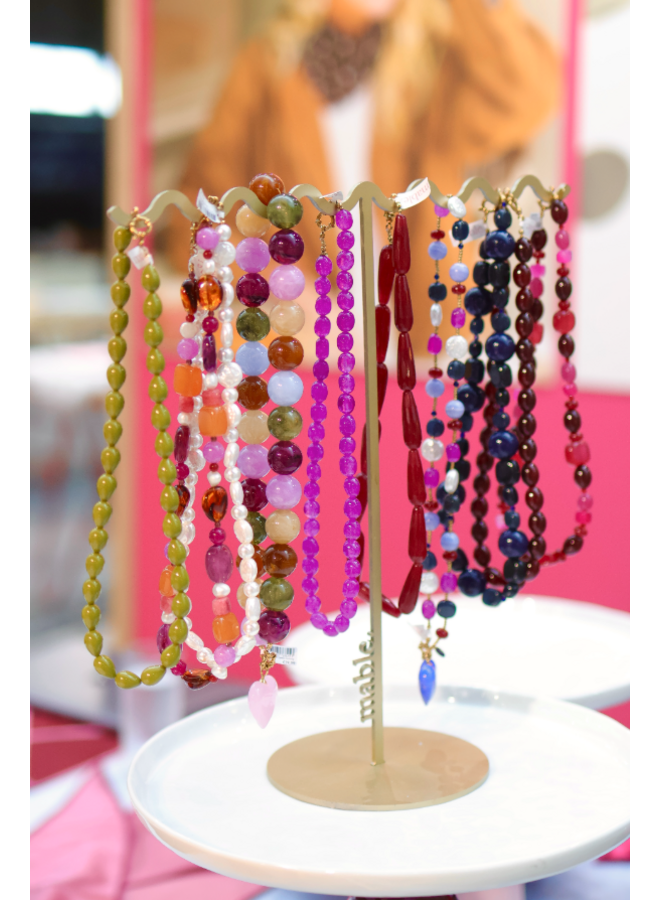 Mable. - Burgundy bloom ketting