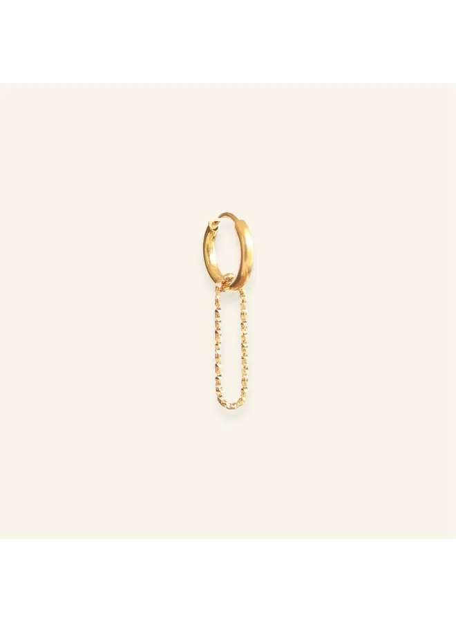 Mable. - Sparkly paperclip oorbel