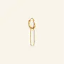 Mable. - Sparkly paperclip oorbel