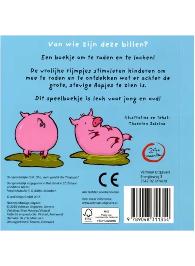 Veltman Uitgevers - Thorsten Saleina - Van wie zijn deze billen?