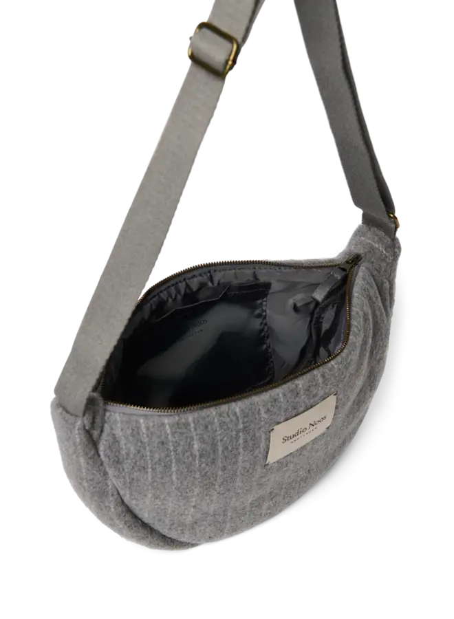 Studio Noos - Flannel chalkstripe adult fanny pack - Light grey