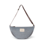 Studio Noos - Stripy wool adult fanny pack - Light blue/Brown