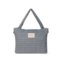 Studio Noos - Stripy wool diaper bag - Light blue/Brown