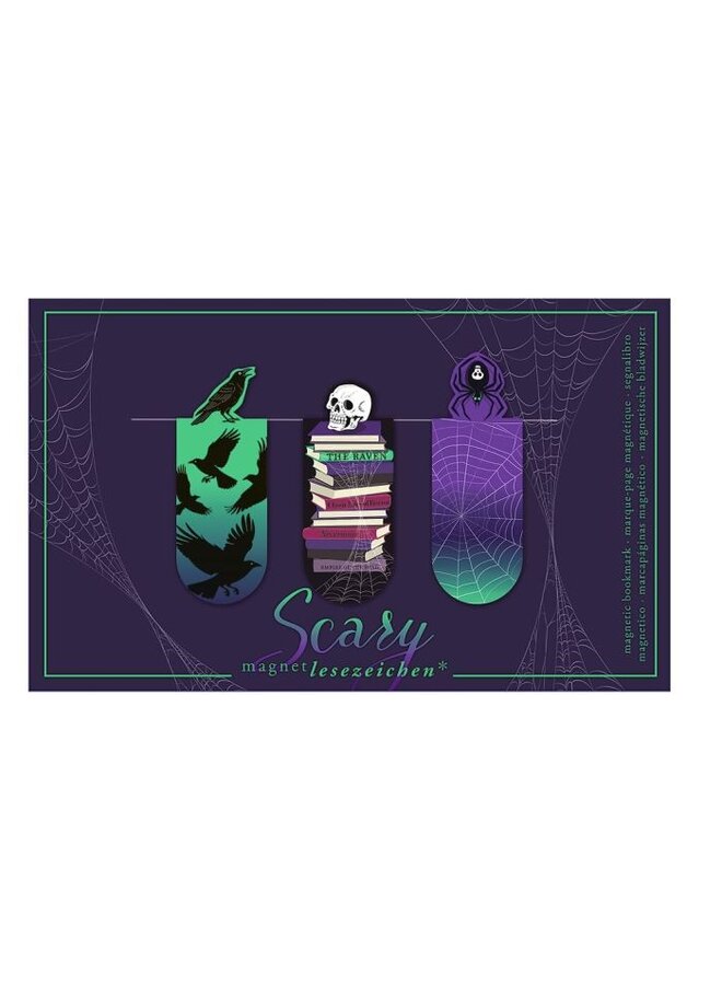 31190 - Magnetische boekenlegger scary set van 3