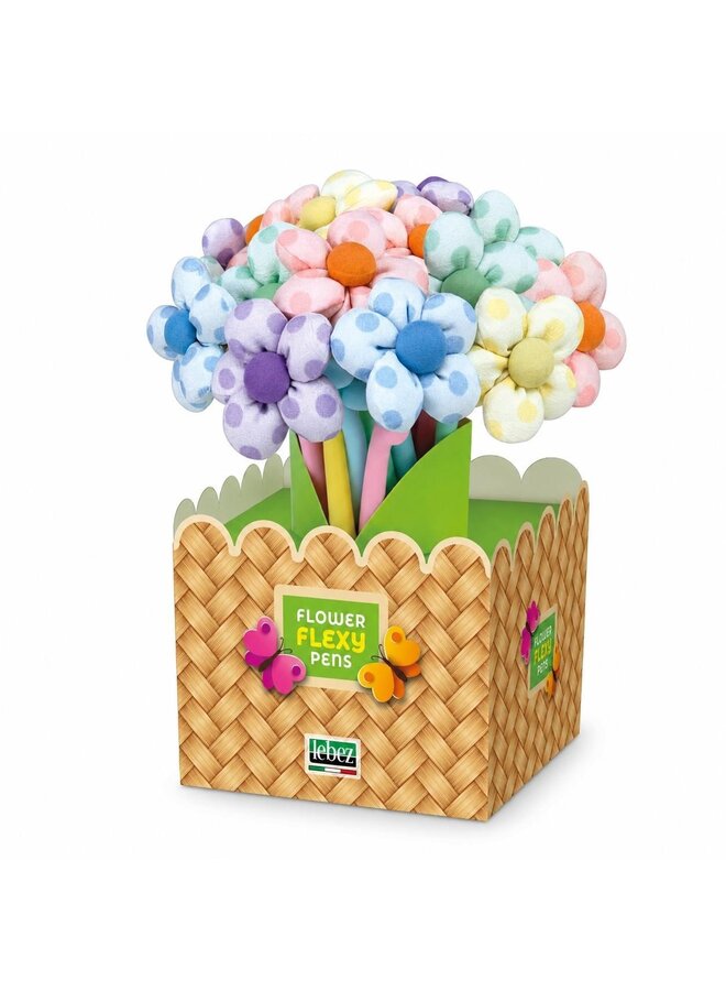 82409 - Flex fineliner gewateerde bloem met stippen