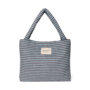Studio Noos - Stripy wool mom bag - Light blue/Brown