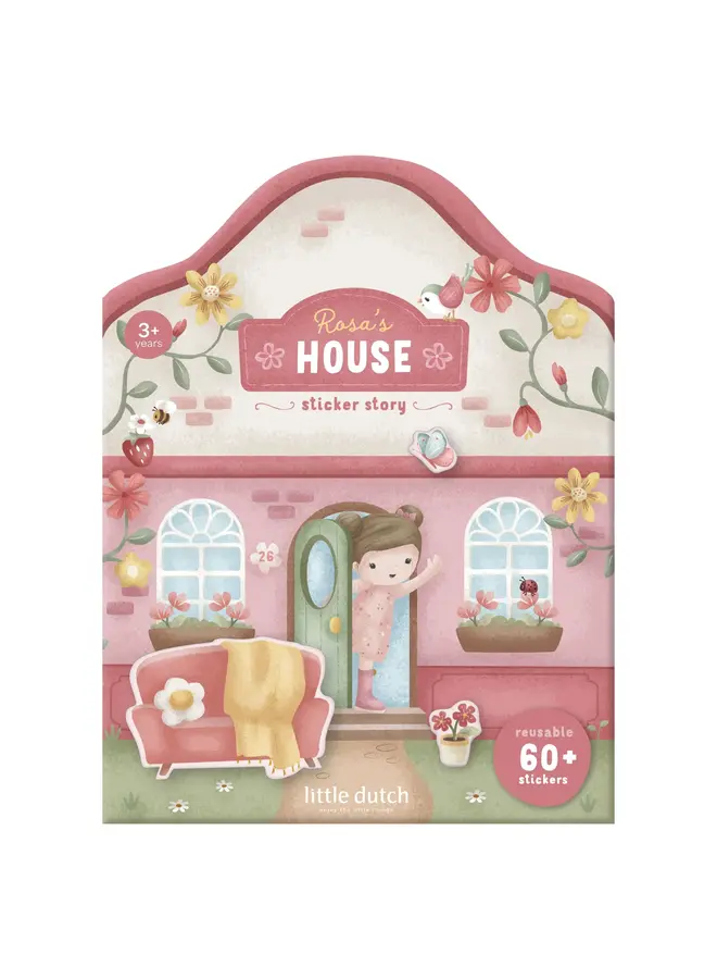 Herbruikbare stickers - Rosa's house