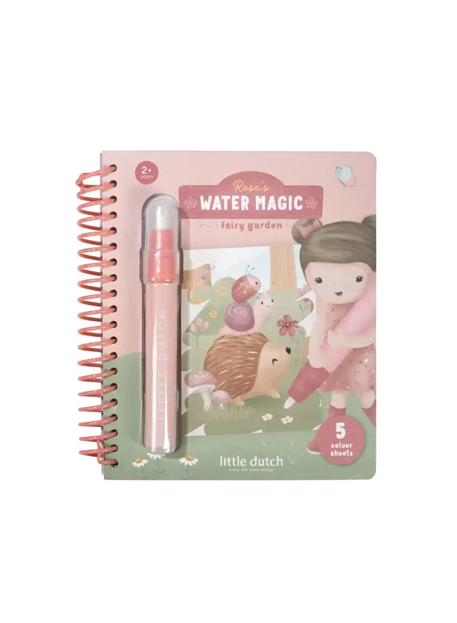 Little Dutch - Waterkleurboek - Fairy garden Rosa