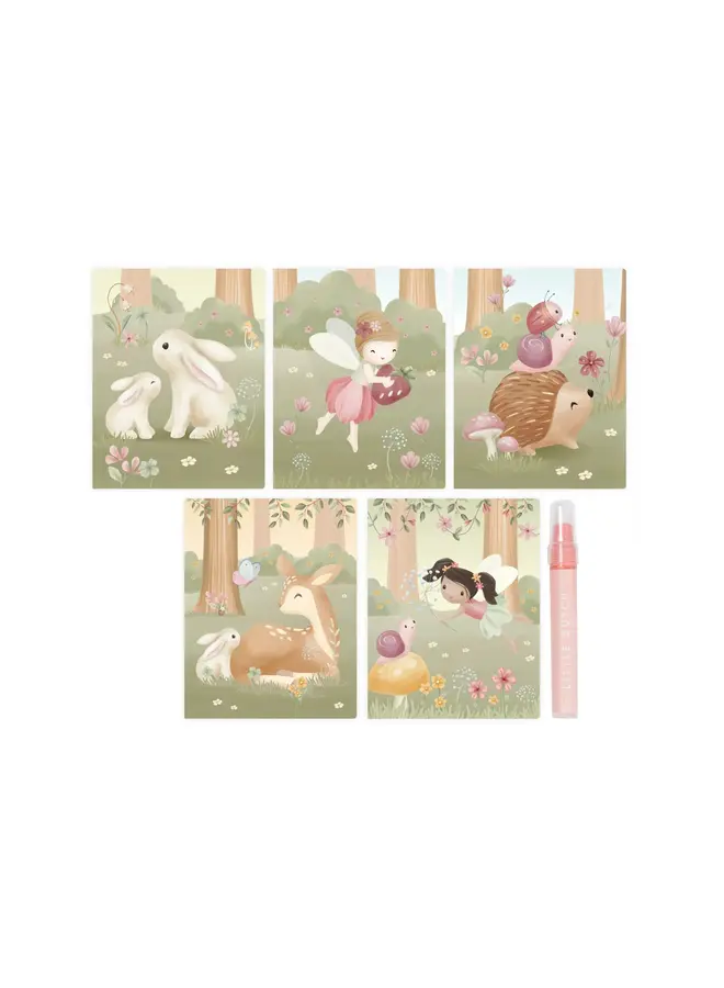 Little Dutch - Waterkleurboek - Fairy garden Rosa