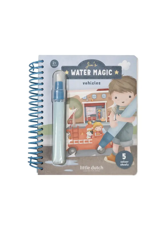 Little Dutch - Waterkleurboek - Vehicles Jim