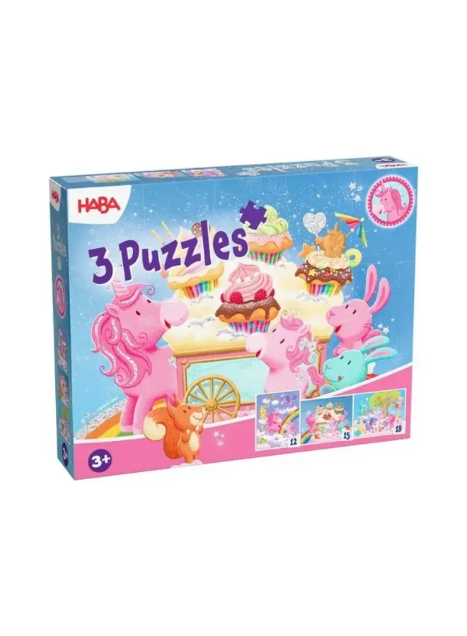 3-in-1 puzzel Eenhoorn Flonkerglans