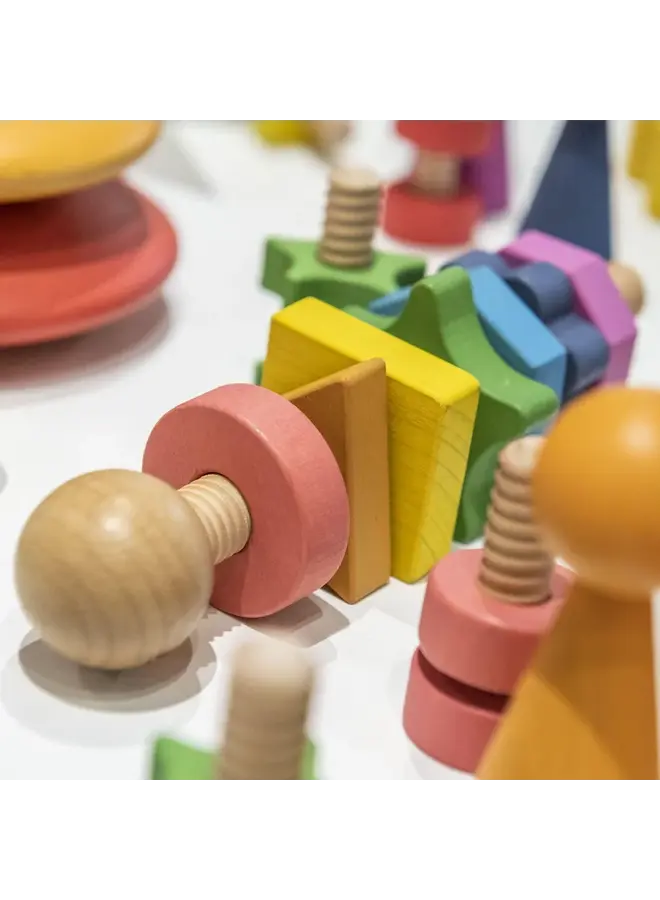 Tickit - Regenboog houten vorm twister