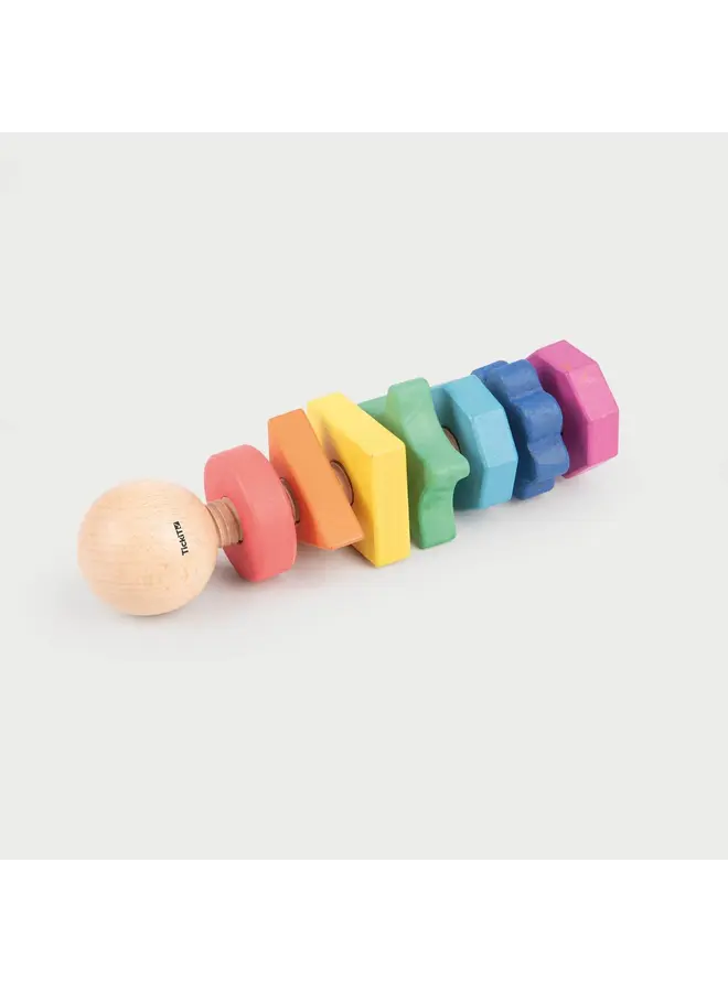 Regenboog houten vorm twister