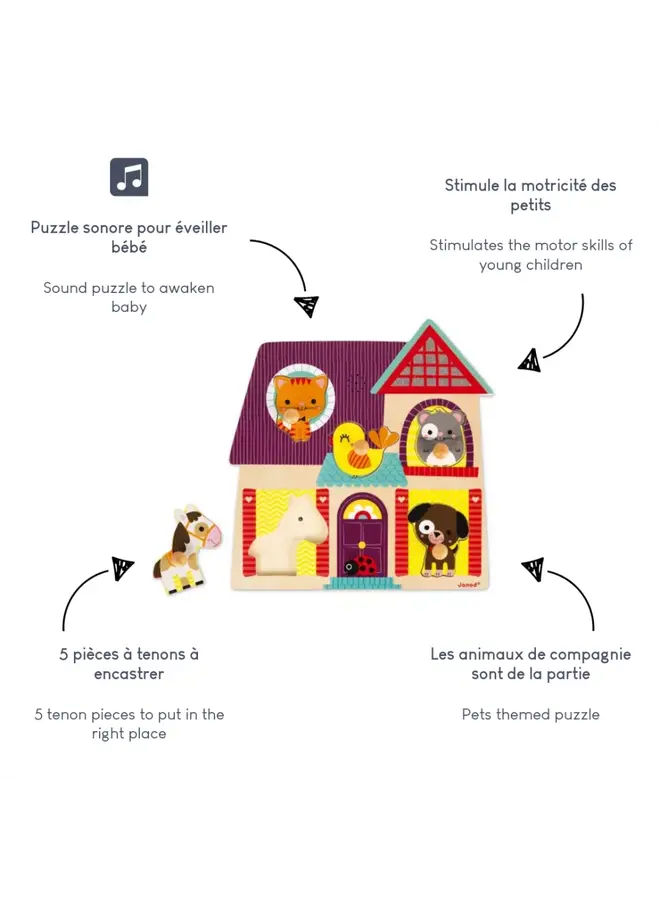 Janod - Muzikale puzzel - Mijn kleine vrienden