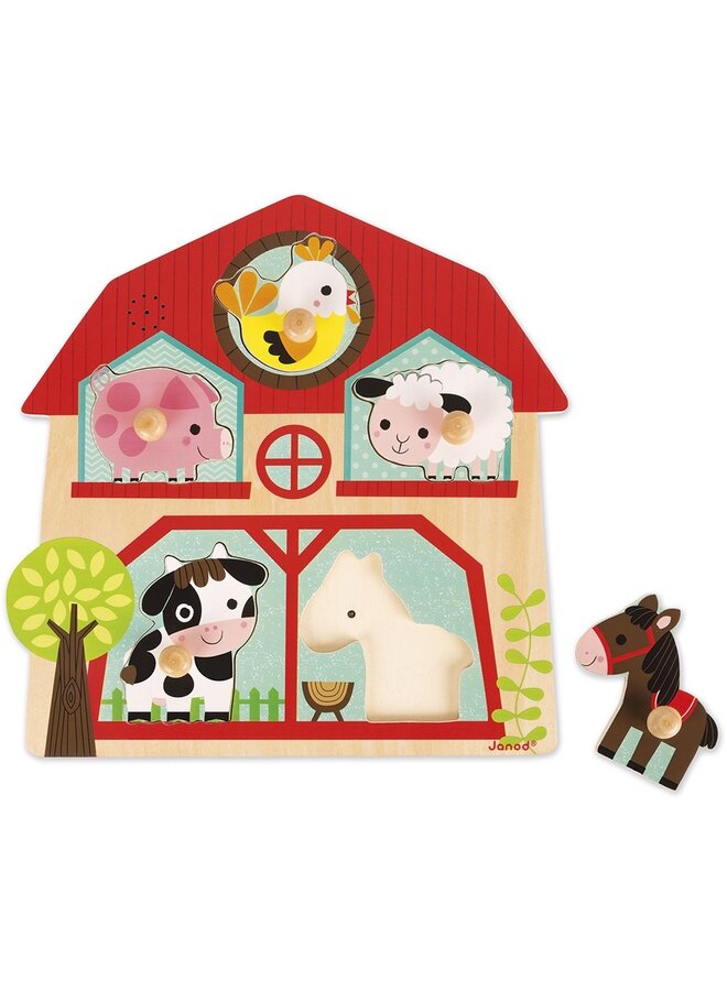 Janod - Muzikale puzzel - De vrienden van de boerderij