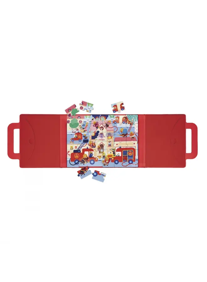 Janod - Magnetipuzzle - Brandweer (36 stukjes)