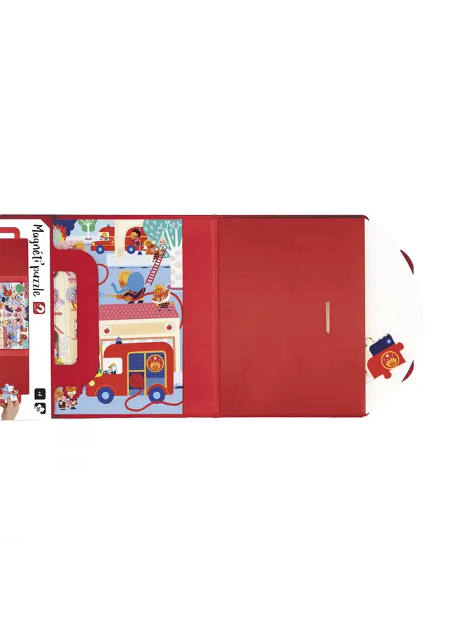 Janod - Magnetipuzzle - Brandweer (36 stukjes)