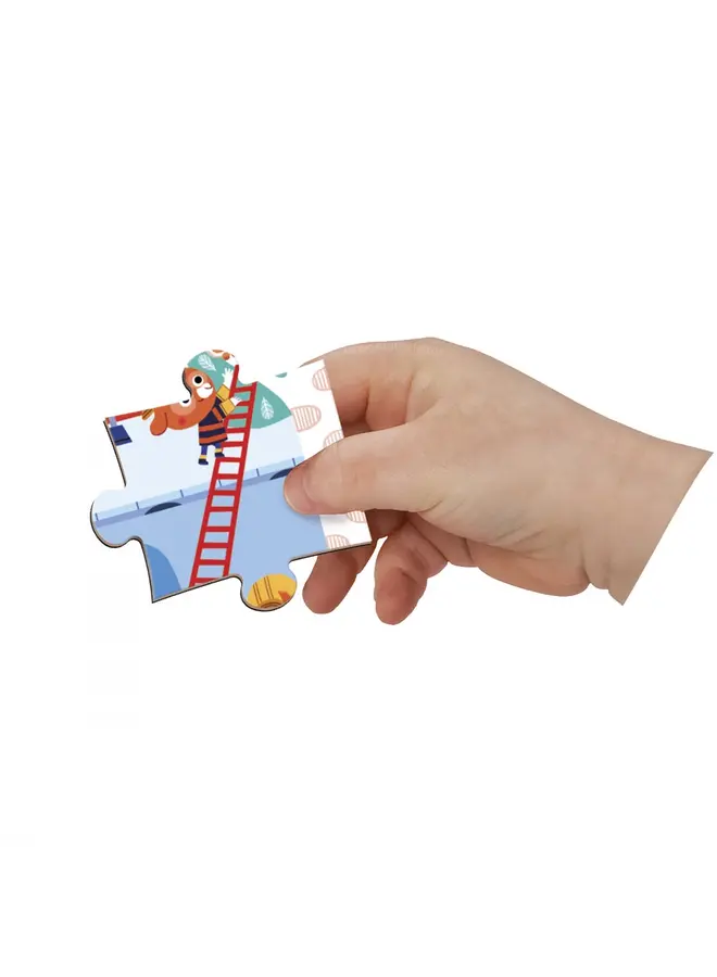 Janod - Magnetipuzzle - Brandweer (36 stukjes)