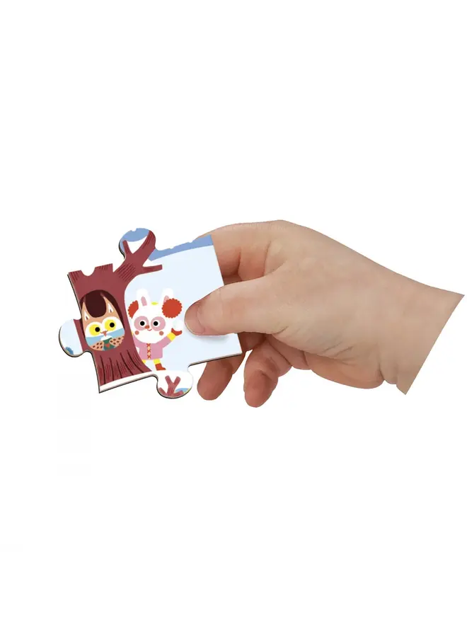 Janod - Magnetipuzzle - 4 seizoenen (36 stukjes)