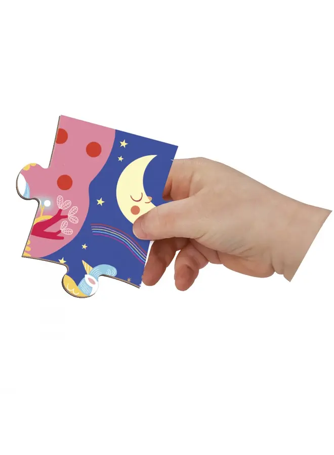 Janod - Magnetipuzzle - Eenhoorns (24 stukjes)