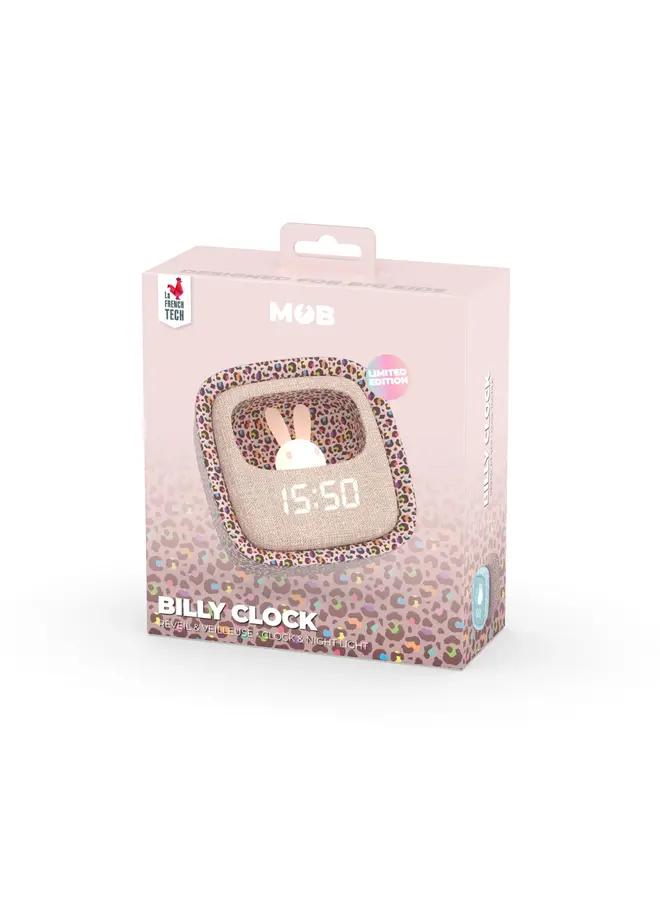 MOB - Billy clock and light - Rainbow leopard