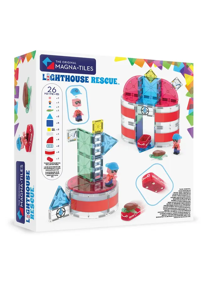 MAGNA-TILES - Lighthouse rescue - 26 stuks