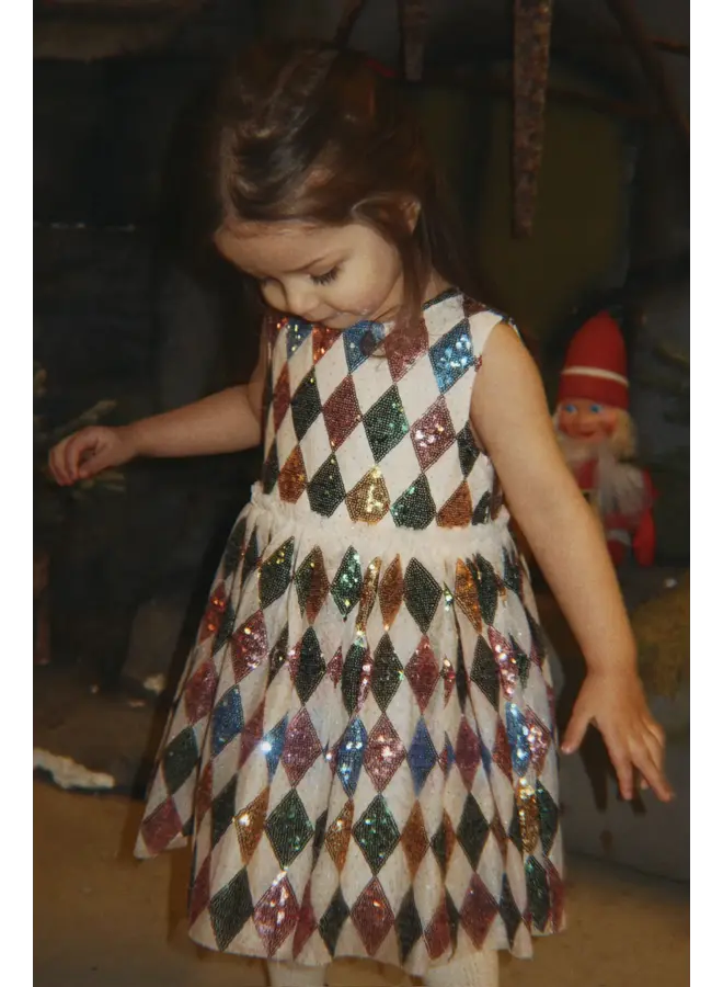 Konges Sløjd - Yvonne harlekin dress - Harlekin sequin