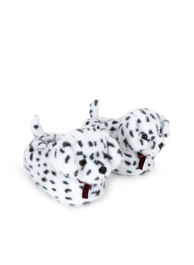 Dalmation footies - Beige/Black