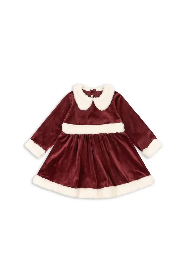 Christmas dress - Red dahlia