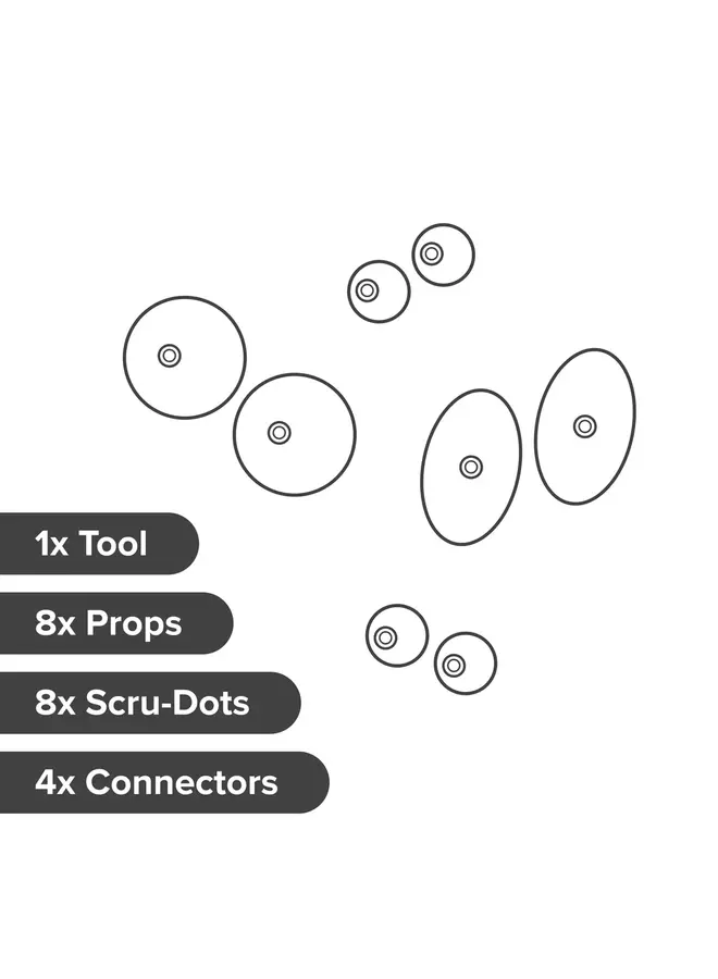 Makedo - Deco-props googlies - 21 pieces