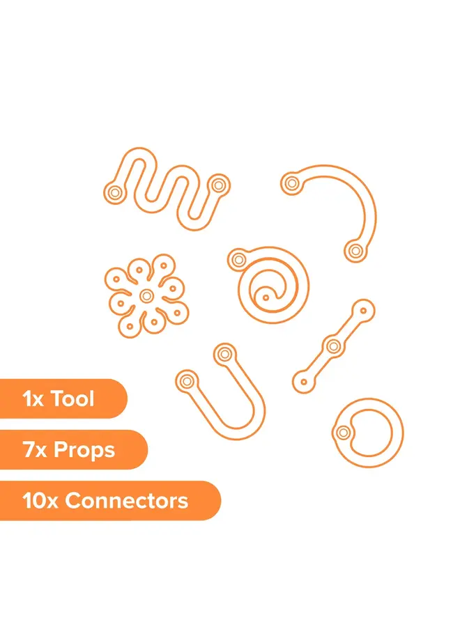 Makedo - Deco-props twisties - 18 pieces