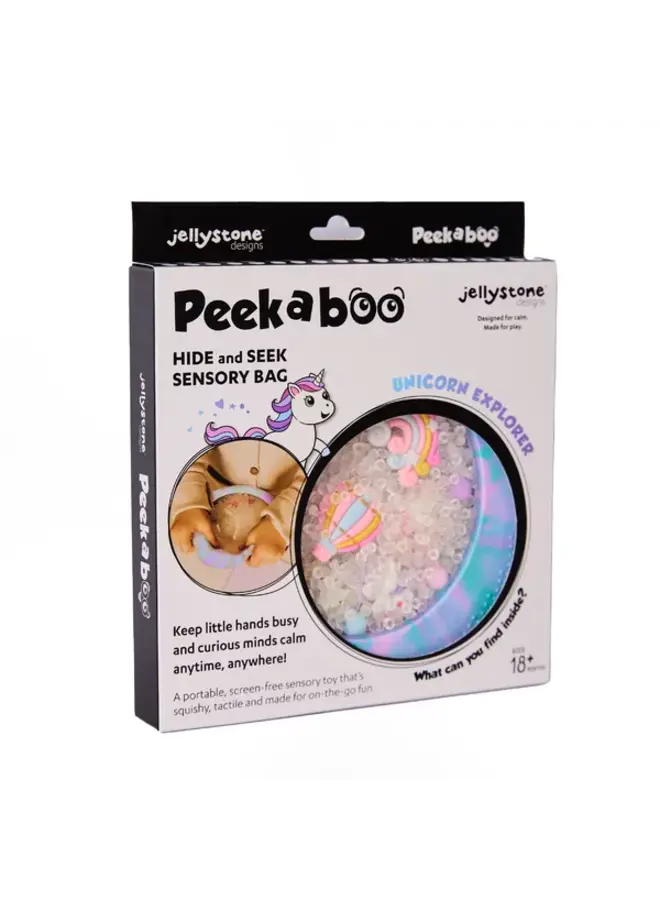 Jellystone Designs - Peekaboo sensory bag - Unicorn