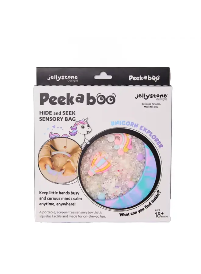 Jellystone Designs - Peekaboo sensory bag - Unicorn