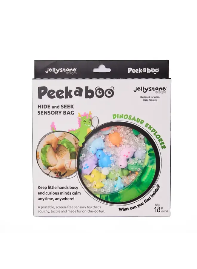 Jellystone Designs - Peekaboo sensory bag - Dinosaur